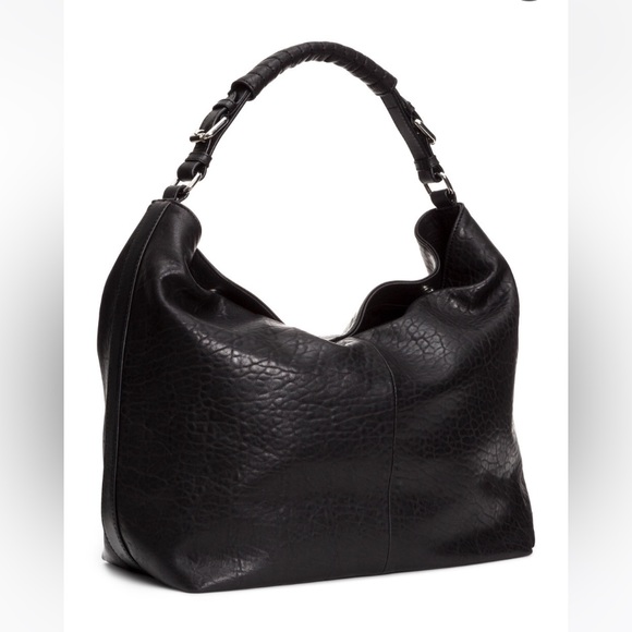 H&M Bags Hm Large Genuine Pebble Leather Hobo Shoulder Bag Poshmark